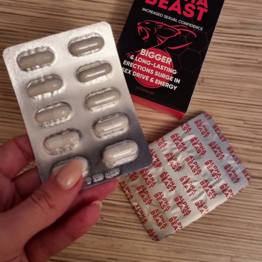 Alpha Beast — blister di capsule