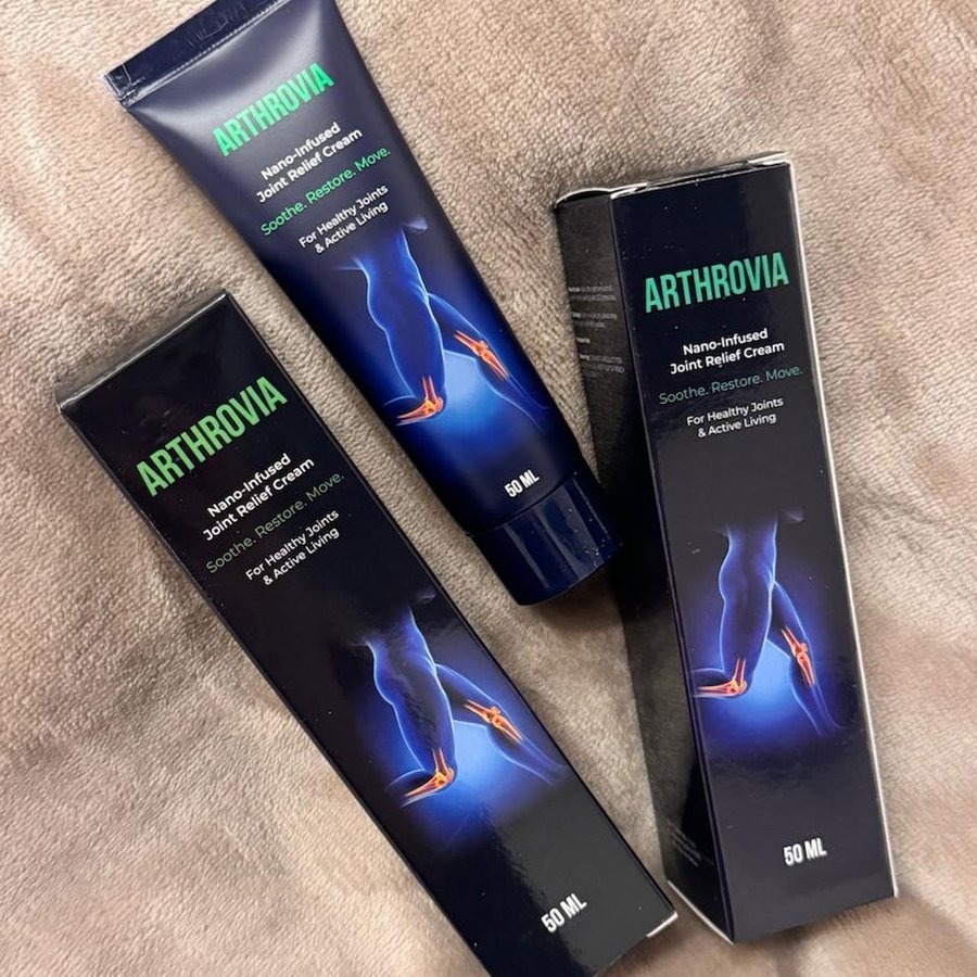 Arthrovia — tubo di crema e astuccio