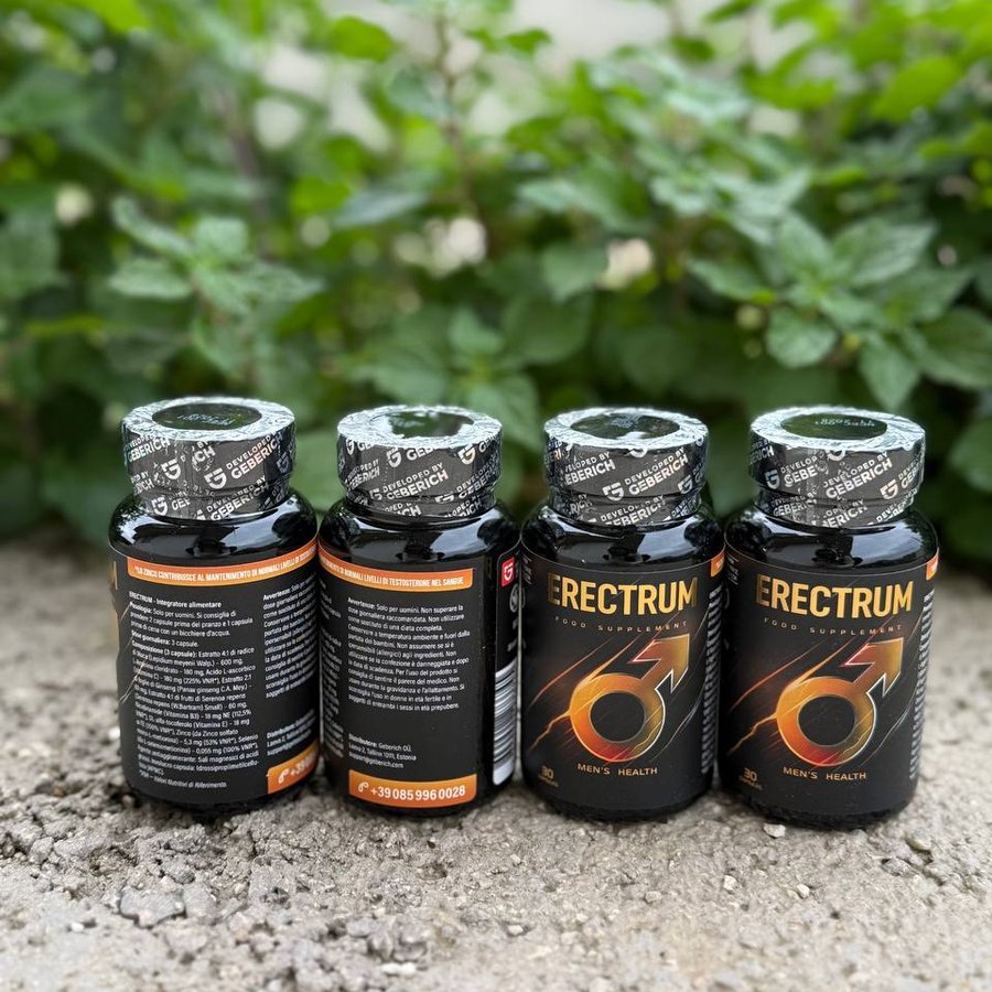 Erectrum — barattolo nero da 30 capsule